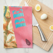 Cool Pineappel Watermelon Hibiscus Palm Leaves Theedoek (Quarter Fold)