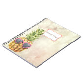 Cool Pineapple, Bokeh Notitieboek (Linkerzijde)