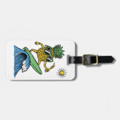 Cool Pineapple is op het Zee Vibrant strand aan he Bagagelabel (Voorkant horizontaal)