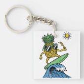 Cool Pineapple is op het Zee Vibrant strand aan he Sleutelhanger (voorkant)