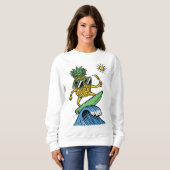 Cool Pineapple is op het Zee Vibrant strand aan he Trui (Voorkant volledig)