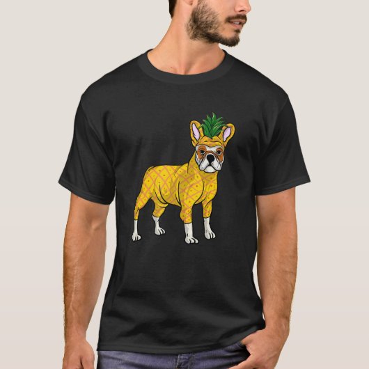 Cool Pineapple Pug | Funny Tropical Summer Pup Ani T-shirt (Voorkant)