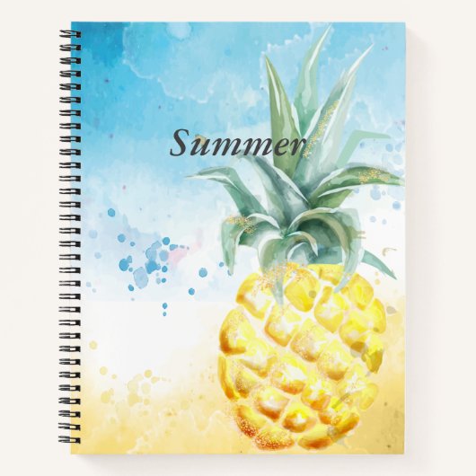 Cool Pineapple Summer Notitieboek (Voorkant)