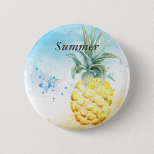 Cool Pineapple Summer Ronde Button 5,7 Cm