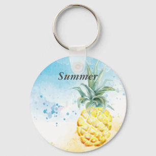 Cool Pineapple Summer Sleutelhanger