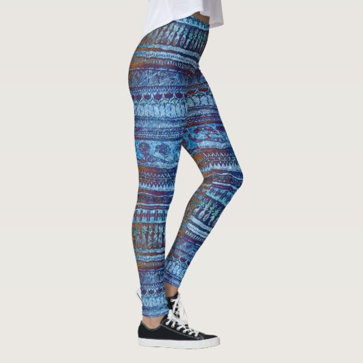 Cool Pineapple Tribal Patroon Leggings (Rechts)