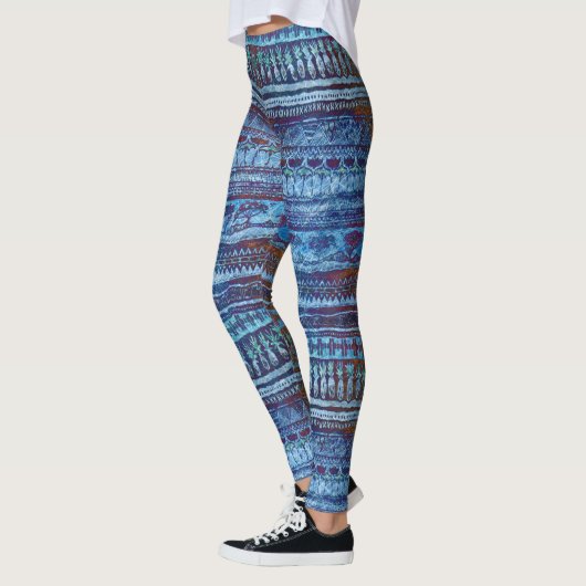 Cool Pineapple Tribal Patroon Leggings (Links)