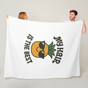 Cool Pineapple Vibes - Beste Haar Ooit Ontwerp Fleece Deken