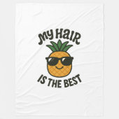 Cool Pineapple Vibes - Beste Haar Ooit Ontwerp Fleece Deken (Voorkant)