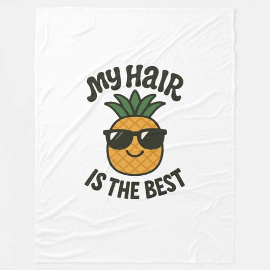 Cool Pineapple Vibes - Beste Haar Ooit Ontwerp Fleece Deken (Voorkant)