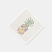 Cool Pineapple with Sunglasses Servet (Hoek)
