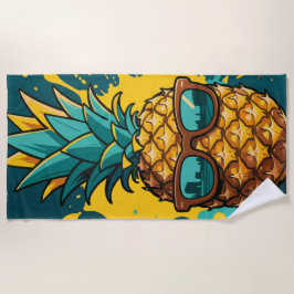 Cool Pineapple with Sunglasses – Summer Vibes Strandlaken