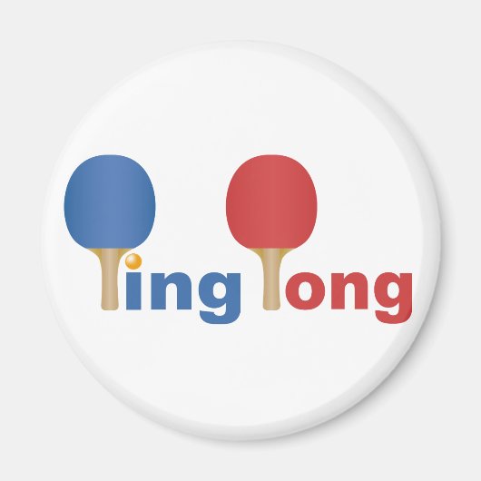 Cool Ping Pong Emblem Magneet (Voorkant)