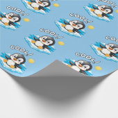 Cool! , pinguïn cadeaupapier (Hoek)