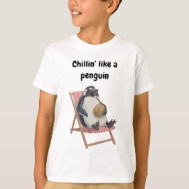 Cool Pinguïn Kinder T-Shirt | Grappige Zomer Carto