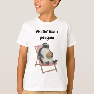 Cool Pinguïn Kinder T-Shirt   Grappige Zomer Carto