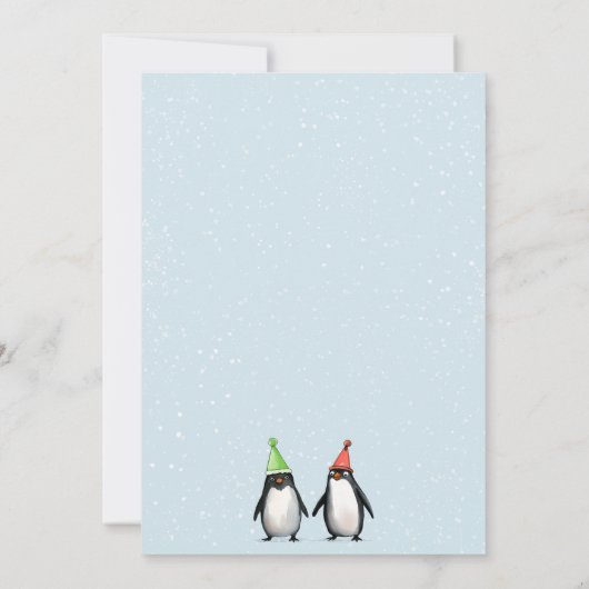 Cool Pinguins vieren kind Kaart (Achterkant)