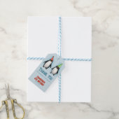 Cool Pinguins vieren kind's verjaardag dank u Cadeaulabel (Met Touw)