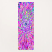 Cool Pink Blue en Paarse Artsy Dahlia Bloom Yogamat (Voorkant)