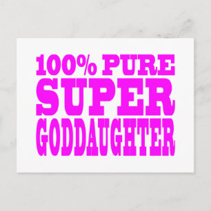 Cool Pink Gifts 4 Goddaughters: Super Goddaughter Briefkaart