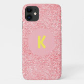 Cool Pink Girls Crystal Sparkle gepersonaliseerd Case-Mate iPhone Case (Achterkant)