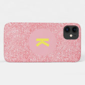 Cool Pink Girls Crystal Sparkle gepersonaliseerd Case-Mate iPhone Case (Achterkant (horizontaal))