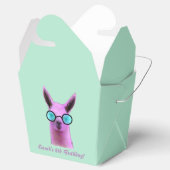 Cool Pink Llama Gift Party Favor Boxes Bedankdoosjes (Geopend)