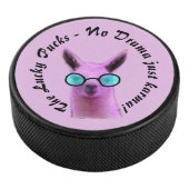 Cool Pink Llama Hockey Puck - Geen drama alleen ka (3/4)