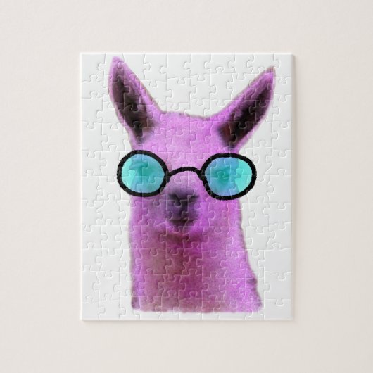 Cool Pink Llama! Legpuzzel (Verticaal)