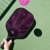 Cool Pink Neon Starburst Custom Name Initiaal Girl Pickleball Paddle