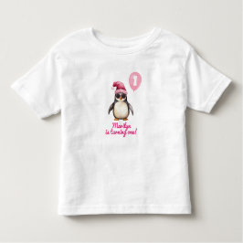 Cool Pink Winter Penguin Kinder Shirts