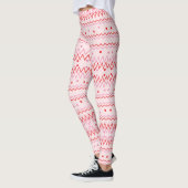Cool Pink Zigzag Chevron Leggings (Links)