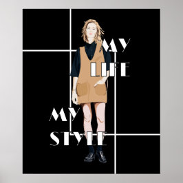 Cool  Pinup Meisje Poster