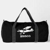 Cool Piper Cub Vliegtuig, Eenvoudige Aangepaste Gy Plunjezak (Voorkant)