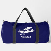 Cool Piper Cub Vliegtuig, Eenvoudige Luchtvaart Cu Plunjezak (Voorkant)