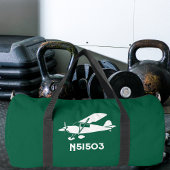 Cool Piper Cub Vliegtuig, Luchtvaart Custom Gym Tr Plunjezak