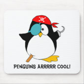 Cool Pirate Penguin Muismat (Voorkant)