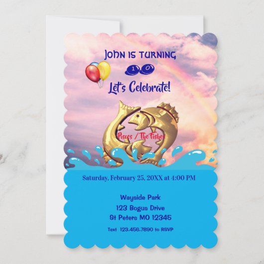 Cool Pisces Birthday / feb. 19 - maart 20 Kaart (Voorkant)