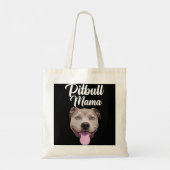 Cool Pitbull-moeder voor vrouwen Mama Pitbull-eige Tote Bag (Achterkant)