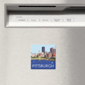 Cool Pittsburgh Skyline Computer Illustration Magneet (Insitu (Vaatwasser))