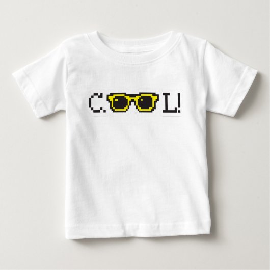 Cool Pixel Zonnebril Typografie – Retro Y2K (Voorkant)