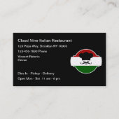 Cool Pizza Italiaans restaurant Visitekaartjes (Voorkant)