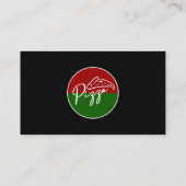 Cool Pizza Shop Italiaans Restaurant Visitekaartje (Achterkant)