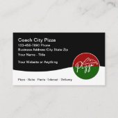 Cool Pizza Shop Italiaans Restaurant Visitekaartje (Voorkant)