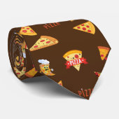 Cool Pizza Slices Pizza Lovers Stropdas (Opgerold)