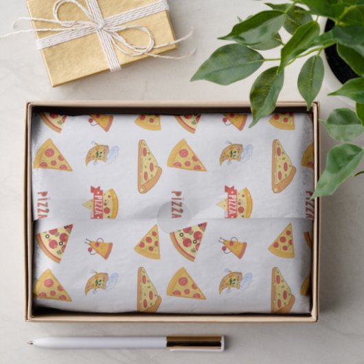 Cool Pizza Slices Pizza Lovers Tissuepapier (Geschenk)