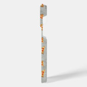 Cool pizza snijdt  grijs patroon Monogram iPhone Hoesje (Linkerkant)