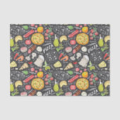 cool pizzagetiel patroon tissuepapier (Voorkant)