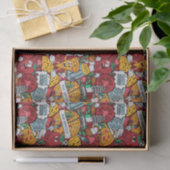 cool pizzagetiel patroon tissuepapier (Geschenk)