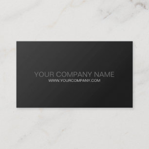 Cool Plain Black en Grey Modern Visitekaartje